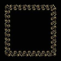 Vector square luxury decorative vintage frames and borders set