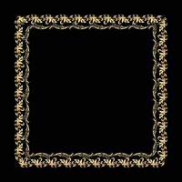 Vector square luxury decorative vintage frames and borders set