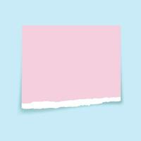 Vector handmade torn paper craft vector in pastel colors