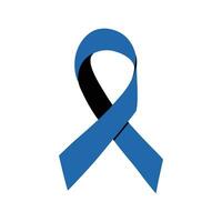 Vector symbolic atlas blue ribbon. the problem of the syndrome of chronic fatigue