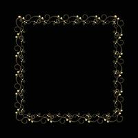 Vector square luxury decorative vintage frames and borders set