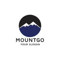 Snow mountain symbol design vector