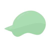 Vector green empty comic speech bubble on white