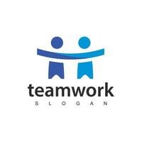 Teamwork, Friendship, People Connectivity logo Design vector