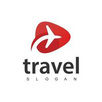 Travel agency business logo. transport, logistics delivery logo design vector