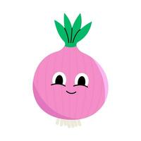 Cute Onion Character vector