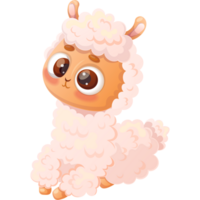 Cute Llama  alpaca png