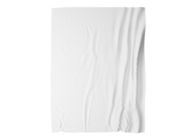 Crumpled poster mockup png