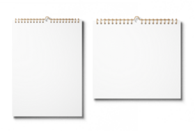 muur kalender mockup png