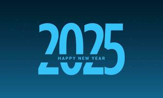 Happy new year 2025 greeting card design. vector