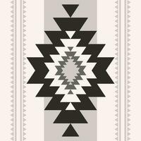 Southwest navajo monochrome gray pattern. Ethnic southwestern geometric shape seamless pattern. Traditional native American pattern use for textile, home decoration elements, upholstery, etc. vector