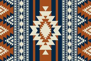 Southwest navajo geometric colorful vintage pattern. Ethnic southwestern geometric seamless pattern. Traditional native American pattern use for textile, home decoration elements, upholstery. vector