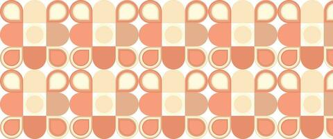 Geometric pattern vector background with Scandinavian abstract color or Swiss geometry prints of rectangles, squares and circles shape design