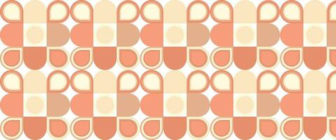 Geometric pattern vector background with Scandinavian abstract color or Swiss geometry prints of rectangles, squares and circles shape design