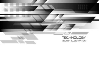 Abstract black white geometric speed technology futuristic design background vector