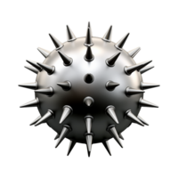 AI generated Iron spike ball isolated on transparent background png