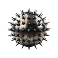 AI generated Iron spike ball isolated on transparent background png