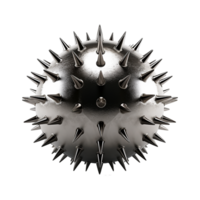 AI generated Iron spike ball isolated on transparent background png