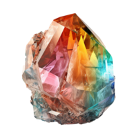 AI generated Beautiful gem stone isolated on transparent background png