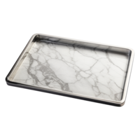 AI generated Marble tray isolated on transparent background png