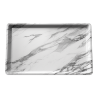 AI generated Marble tray isolated on transparent background png