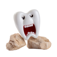 AI generated A sore tooth png isolated on transparent background