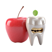AI generated A sore tooth png isolated on transparent background