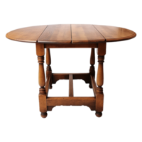 AI generated Gateleg table isolated on transparent background png