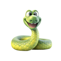 AI generated Snake png isolated on transparent background