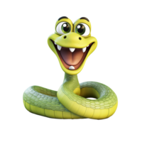 AI generated Snake png isolated on transparent background