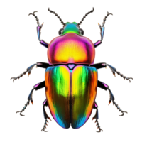 ai generado arco iris ciervo escarabajo png aislado en transparente antecedentes