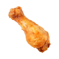 AI generated Fried chicken leg pieces png isolated on transparent background