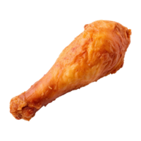 AI generated Fried chicken leg pieces png isolated on transparent background