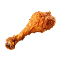 ai generato fritte pollo gamba pezzi png isolato su trasparente sfondo