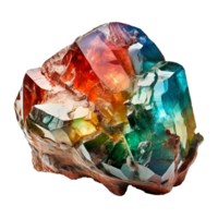 AI generated Beautiful gem stone isolated on transparent background png