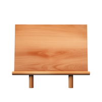 ai generato di legno cartello png isolato su trasparente sfondo