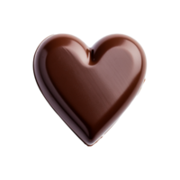 AI generated 3d love chocolate isolated on transparent background png