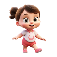 AI generated Baby girl png isolated on transparent background