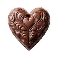 ai generado 3d amor chocolate aislado en transparente antecedentes png