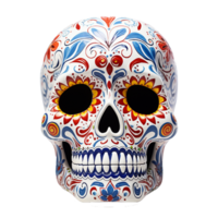 AI generated Mexican skulls png isolated on transparent background