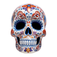 AI generated Mexican skulls png isolated on transparent background