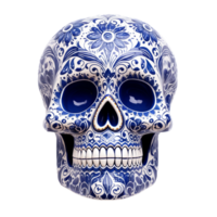 AI generated Mexican skulls png isolated on transparent background