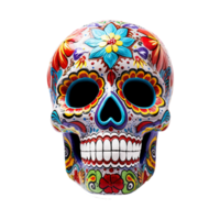 AI generated Mexican skulls png isolated on transparent background