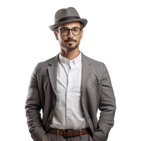 AI generated Stylish man isolated on transparent background png