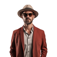 AI generated Stylish man isolated on transparent background png