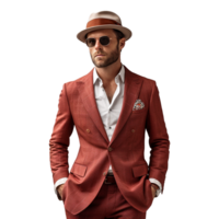 AI generated Stylish man isolated on transparent background png