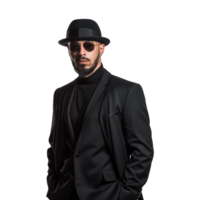 AI generated Stylish man isolated on transparent background png