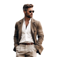 AI generated Stylish man isolated on transparent background png