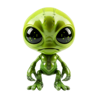 AI generated 3d render alien on transparent background png