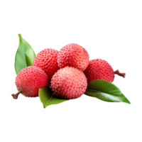 ai genererad litchi isolerat på transparent bakgrund png